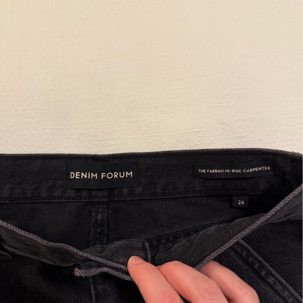 Aritzia Black Flare & Wide Leg Jeans - Picture 5 of 6